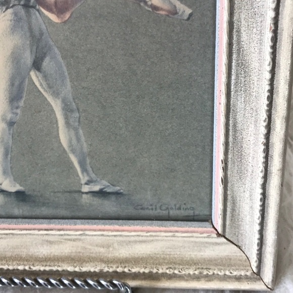 Vintage Cecil Golding Signed Ballet framed print 9 x 7.5 -in - Picture 6 of 11